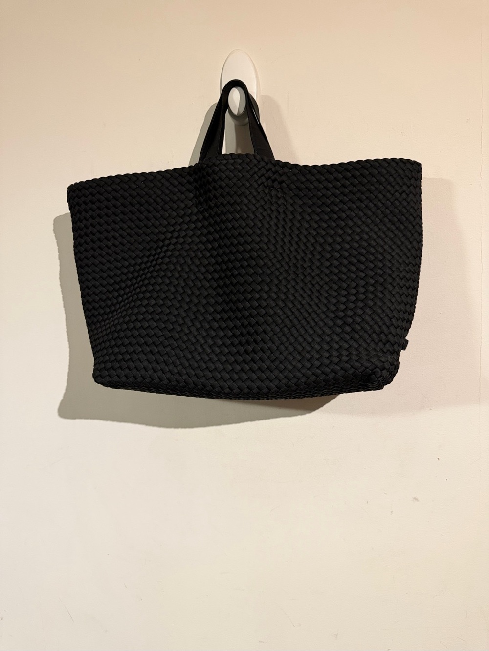 Naghedi St. Barths Black Woven Tote Bag - Classic Everyday Carry XL